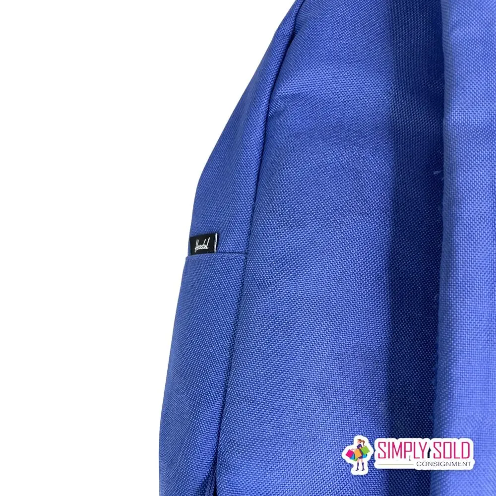 Herschel Supply Co‎ Heritage Backpack Royal Blue Brown Faux Leather Bottom